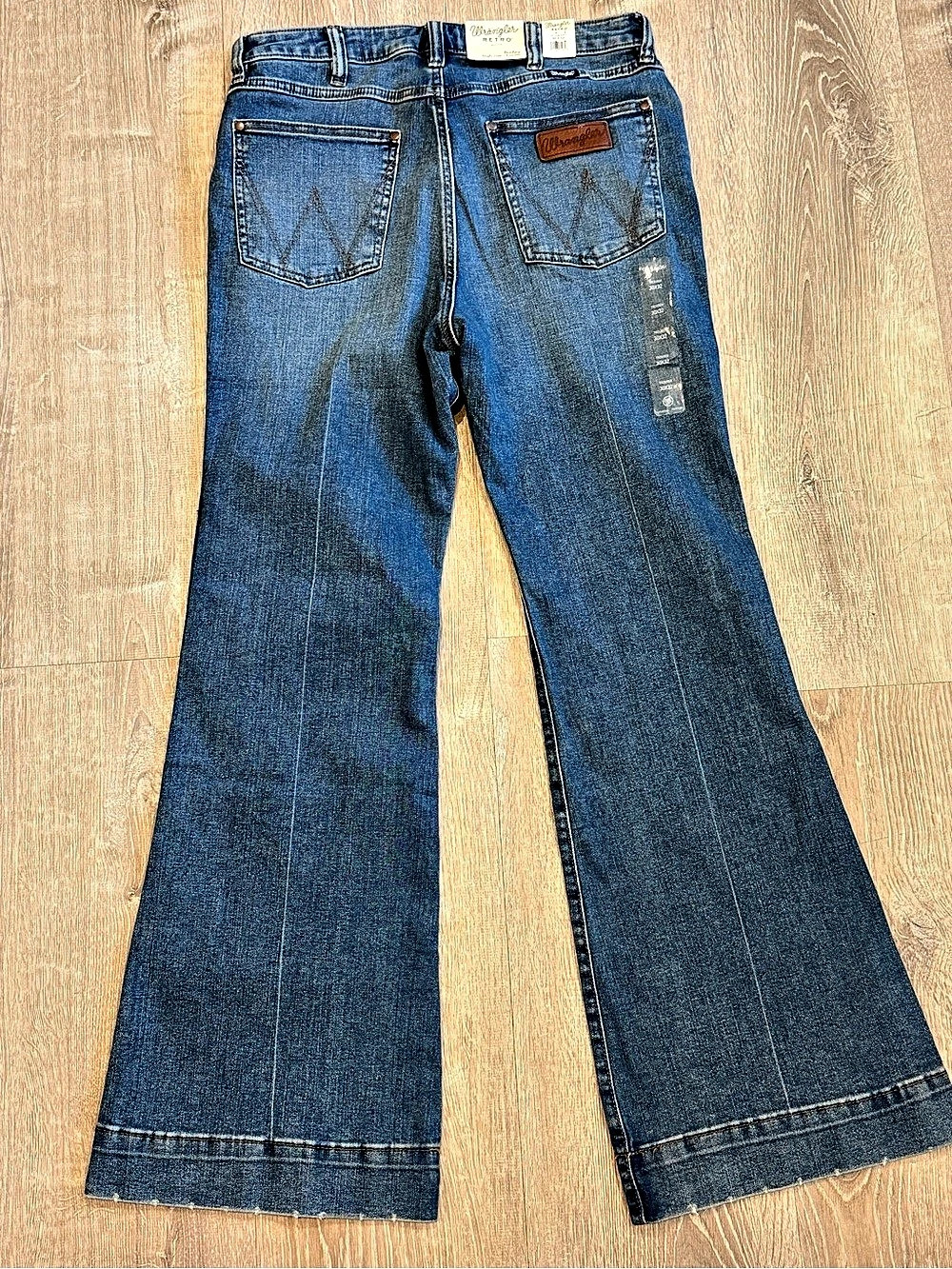 Wrangler Retro Bailey High Rise Trouser Jean Retro High Rise Flare Jeans Blue 30